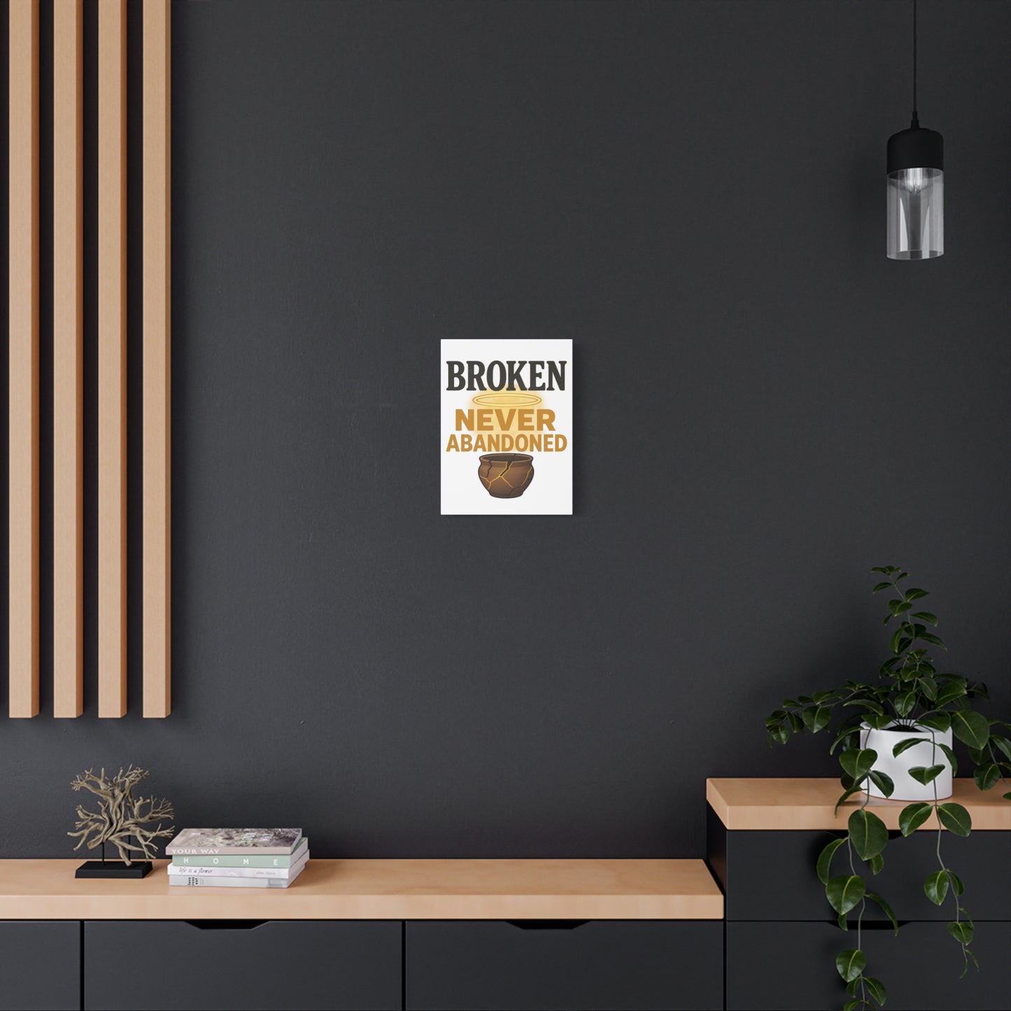Broken, Never Abandoned β Faith Wall Art for Healing and Hope