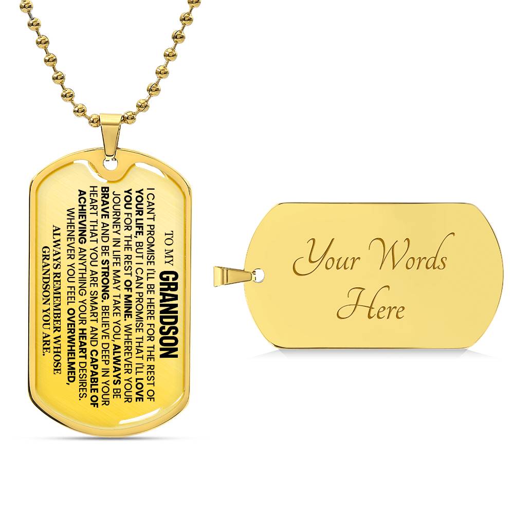 To my Grandson - Beautiful Love Tag