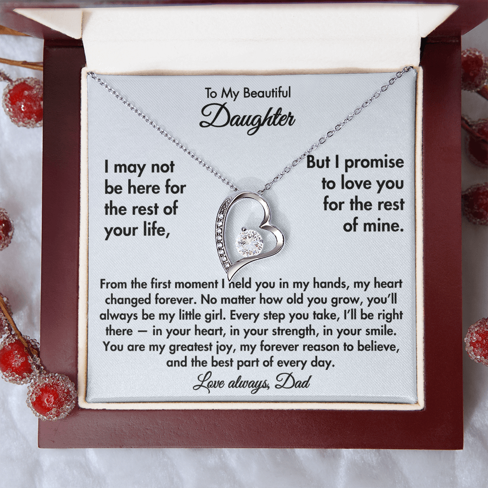 To My Beautiful Daughter – Forever Love Necklace from Dad