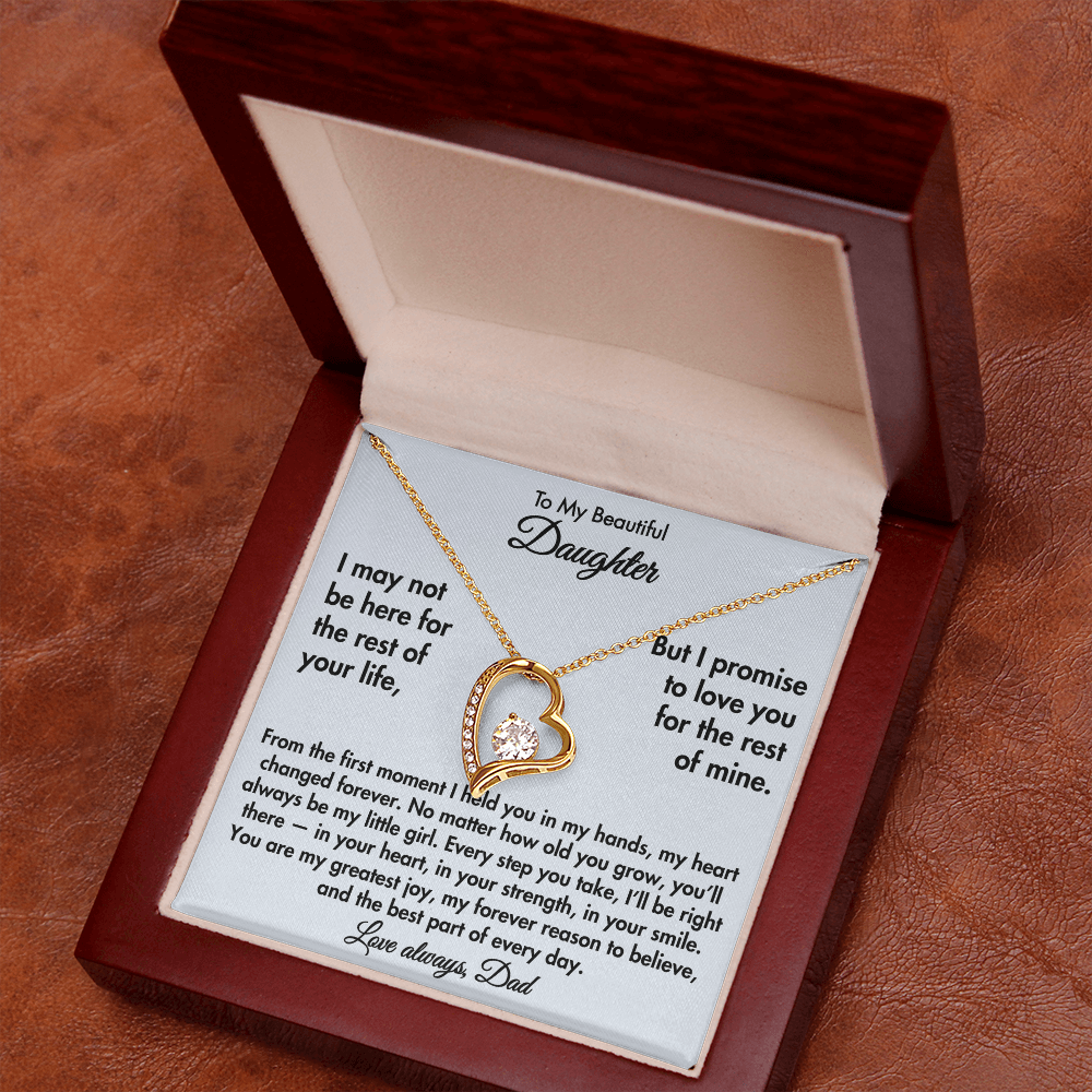 To My Beautiful Daughter – Forever Love Necklace from Dad