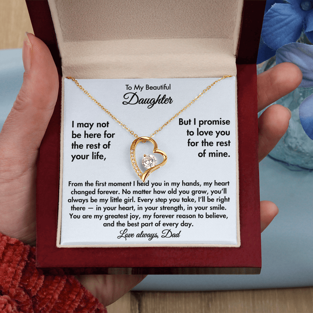 To My Beautiful Daughter – Forever Love Necklace from Dad