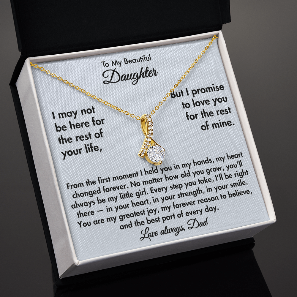To My Beautiful Daughter – Alluring Beauty Necklace from Dad