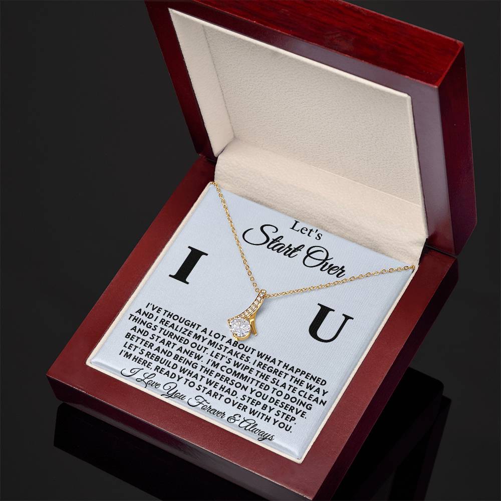Let's Start Over - Apology Gift for Her -Alluring Beauty Necklace