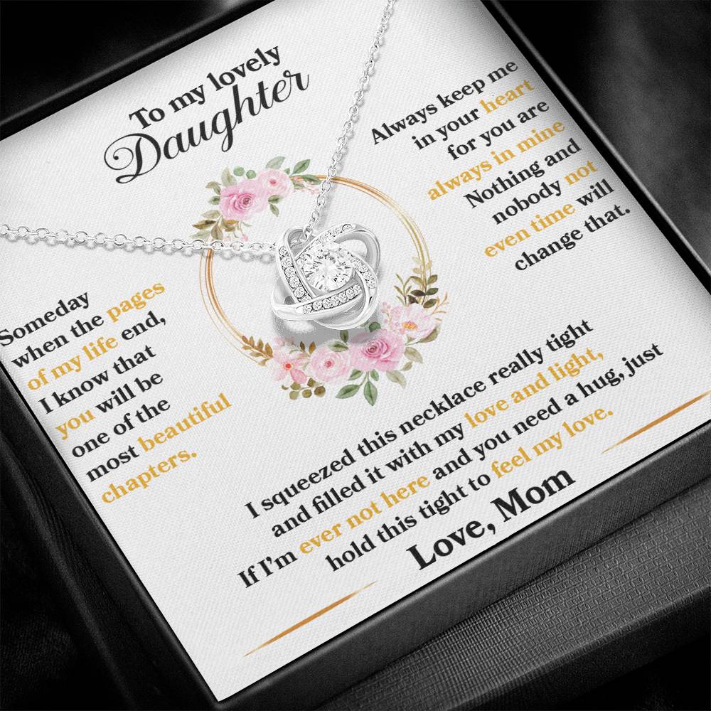 To My Lovely Daughter, Hold This Tight To Feel My Love