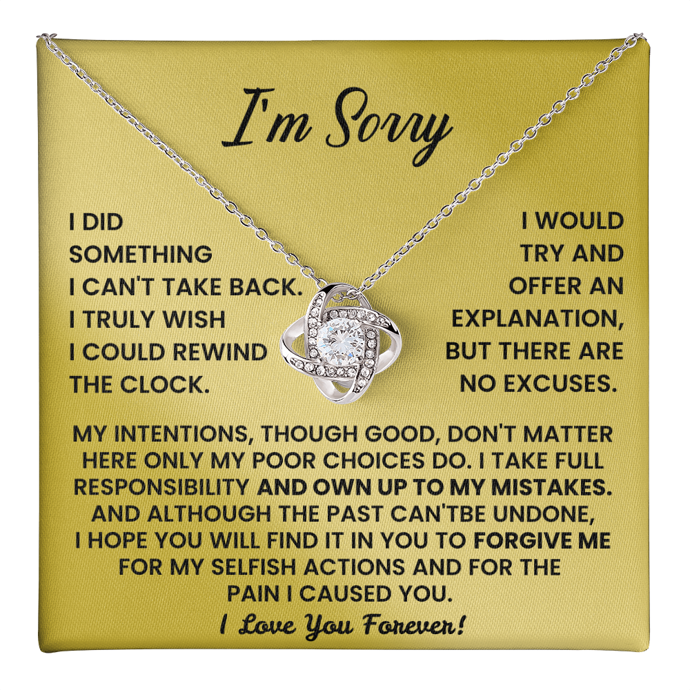 Forgive me - Apology Gift for her