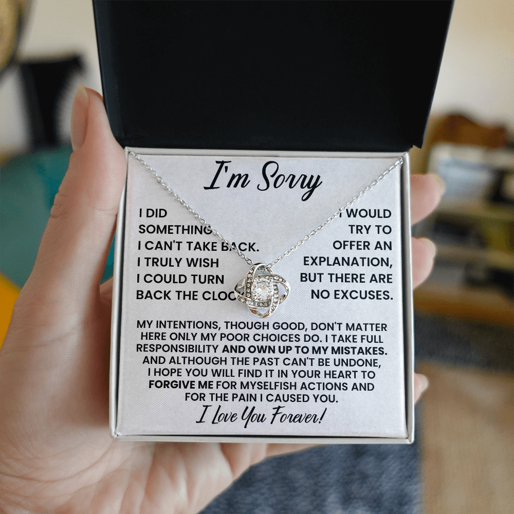 I am Sorry - Love Knot Necklace