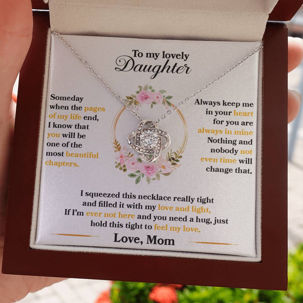 To My Lovely Daughter, Hold This Tight To Feel My Love