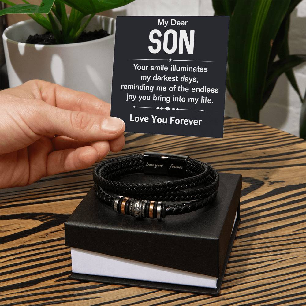 My Dear Son Forever Love Bracelet