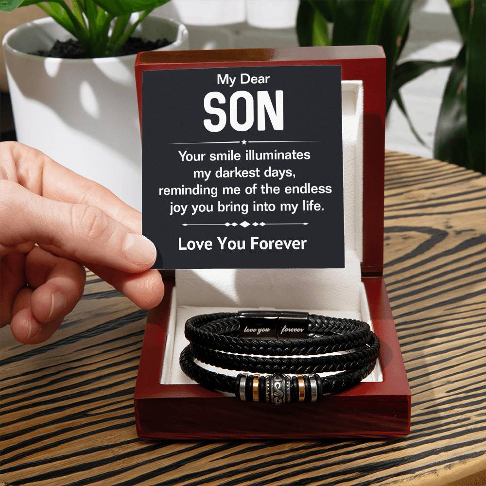My Dear Son Forever Love Bracelet