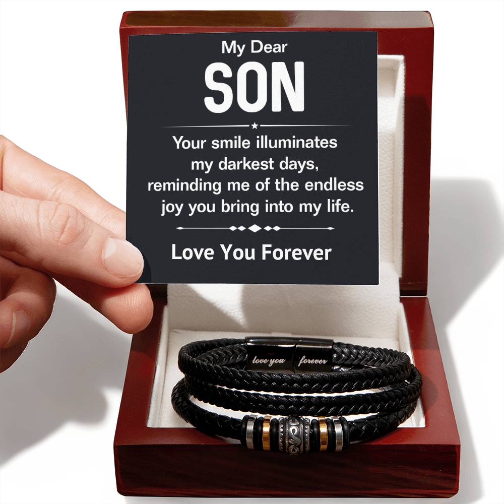 My Dear Son Forever Love Bracelet