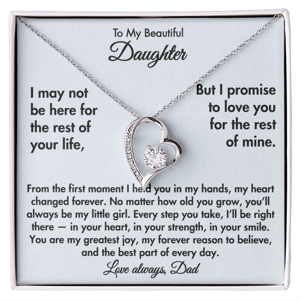 To My Beautiful Daughter – Forever Love Necklace from Dad