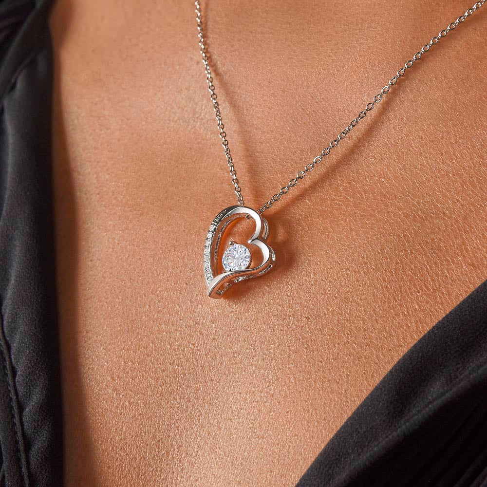 To My Daughter - I Will Protect You With All I Have - Forever Love Necklace