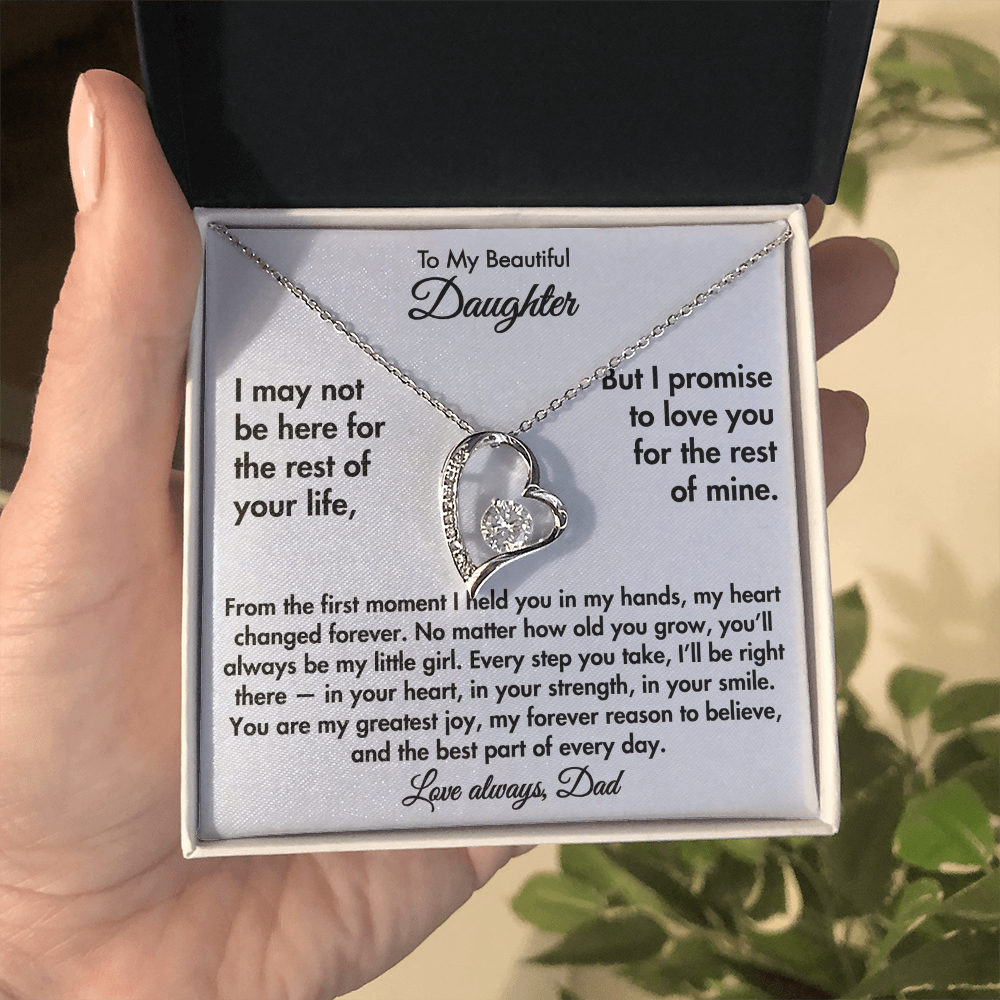 To My Beautiful Daughter – Forever Love Necklace from Dad