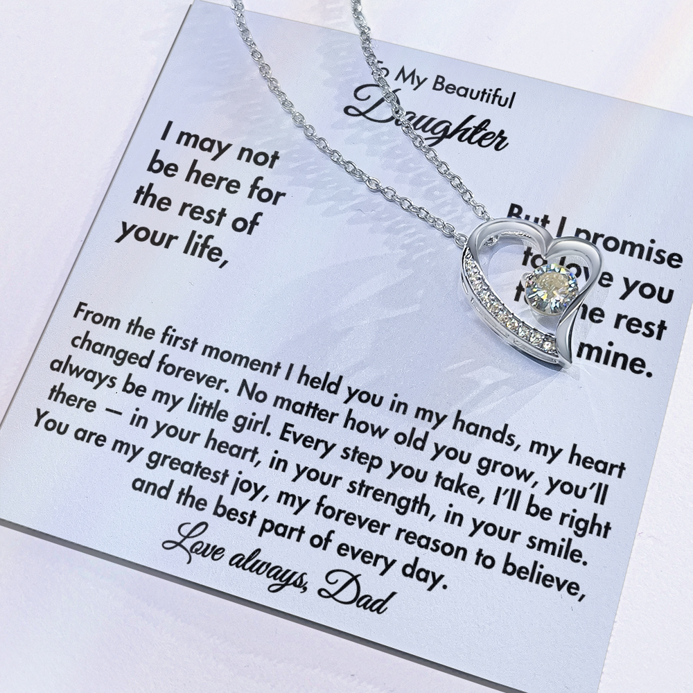 To My Beautiful Daughter – Forever Love Necklace from Dad