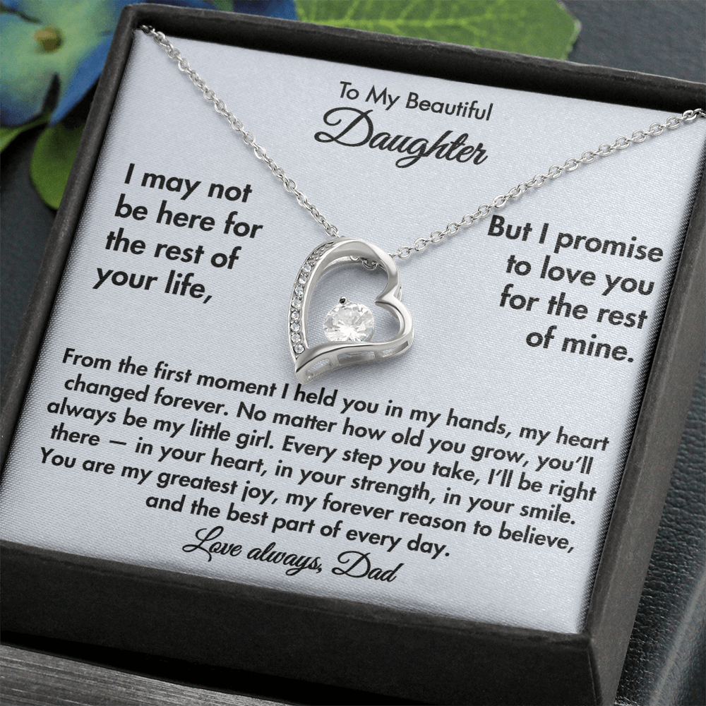 To My Beautiful Daughter – Forever Love Necklace from Dad