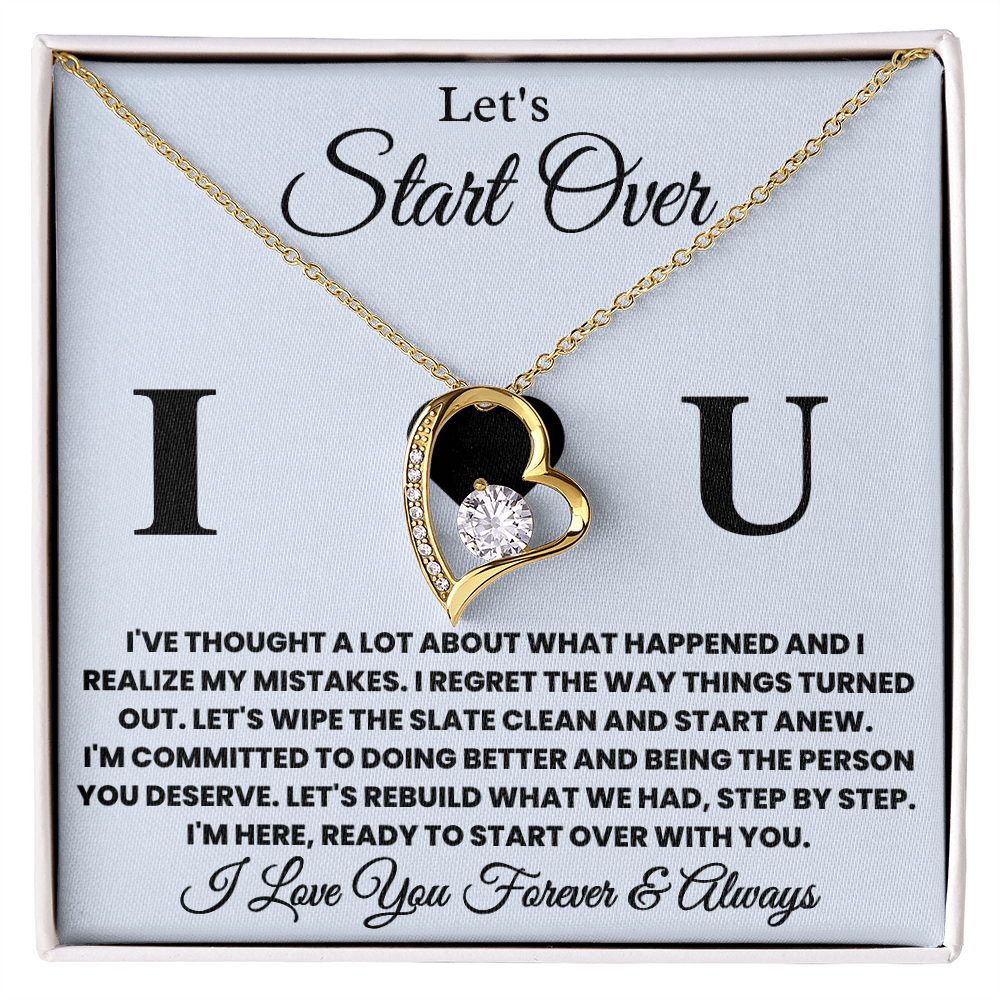 Let's Start Over - Apology Gift for Her