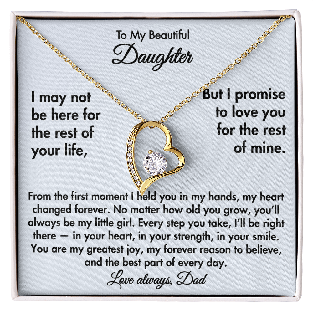 To My Beautiful Daughter – Forever Love Necklace from Dad