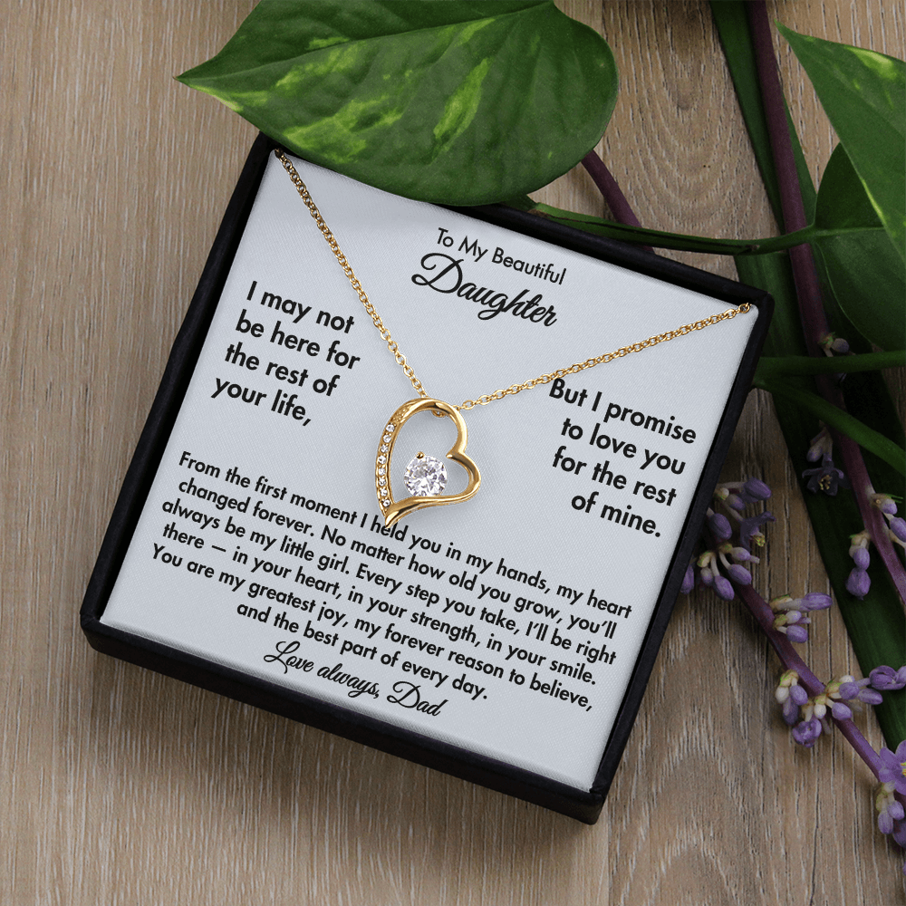 To My Beautiful Daughter – Forever Love Necklace from Dad