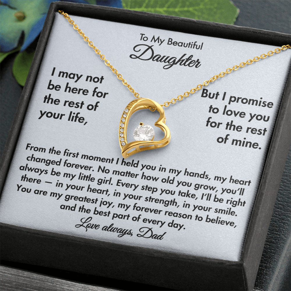To My Beautiful Daughter – Forever Love Necklace from Dad