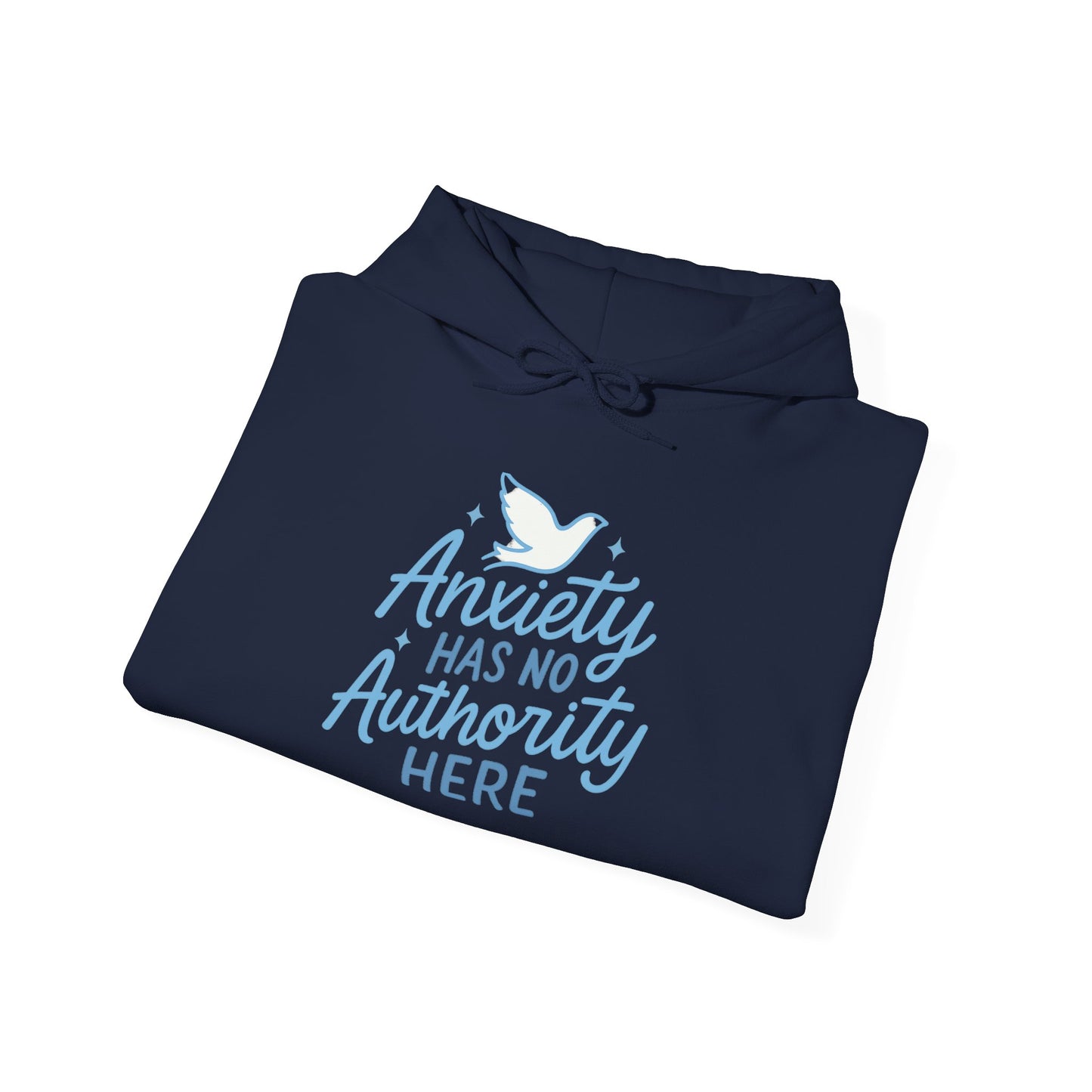 Anxiety Has No Authority Here – Christian Cozy sweatshirt for Peace & Strength