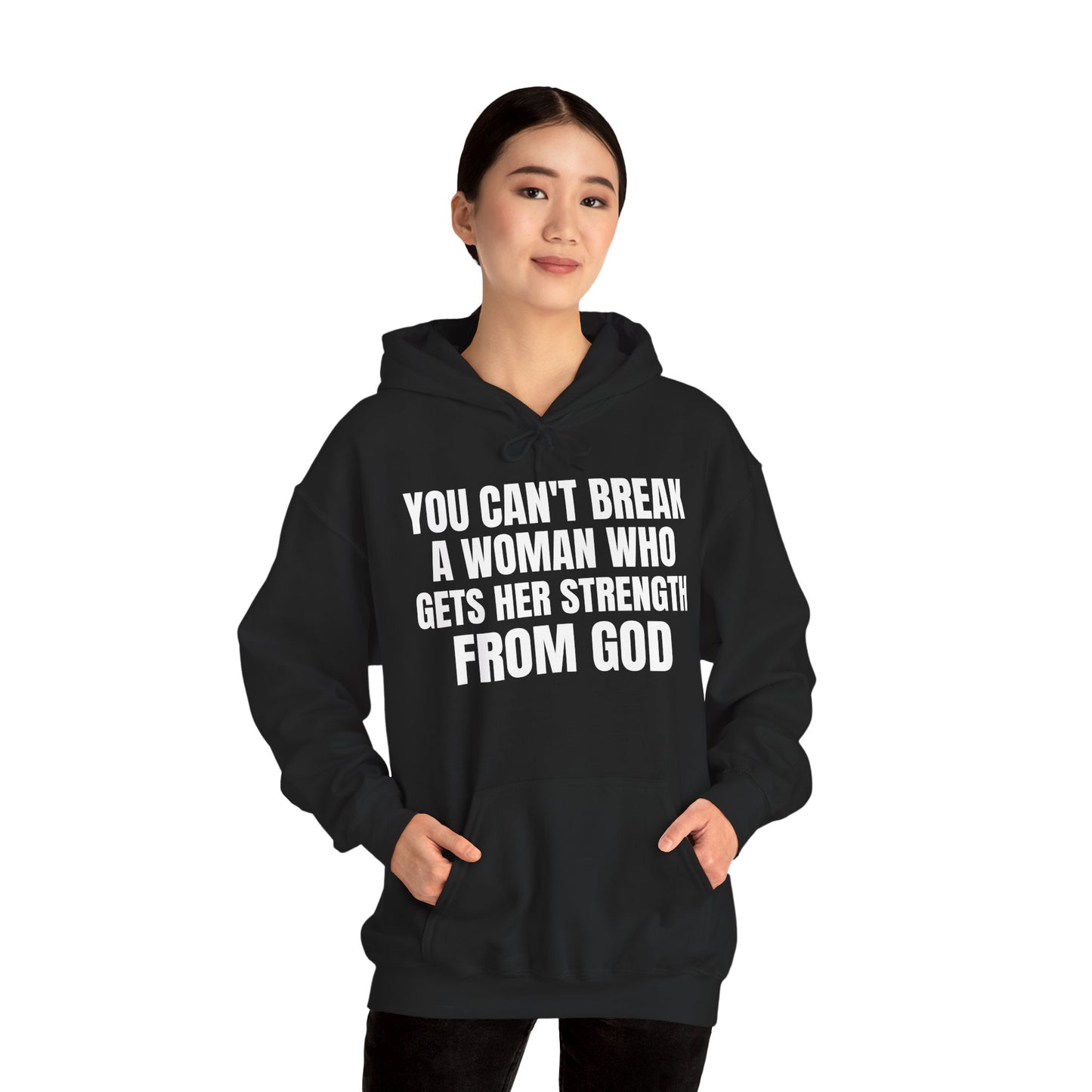 Empowering Faith Hoodie - Unisex Heavy Blend™ Sweatshirt with Inspirational Quote