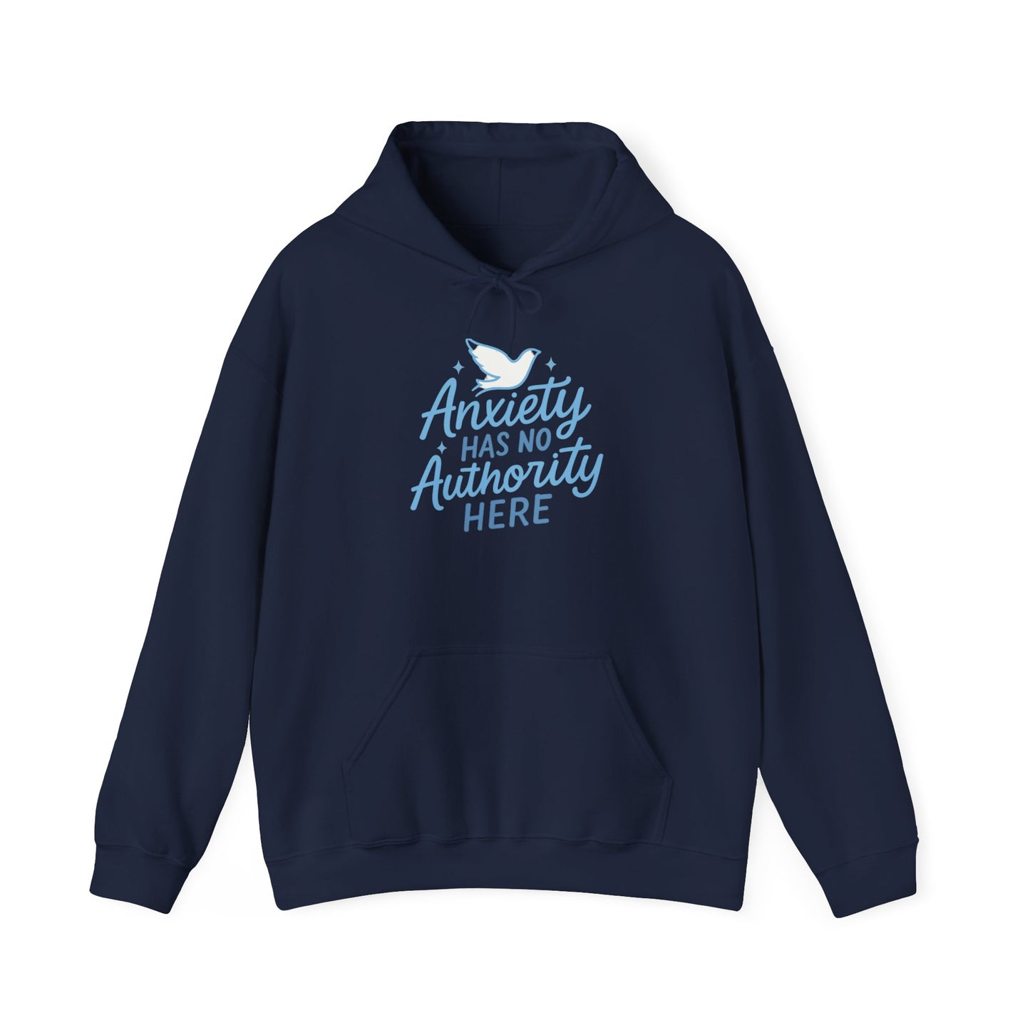Anxiety Has No Authority Here – Christian Cozy sweatshirt for Peace & Strength