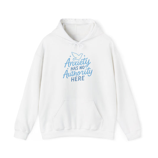 Anxiety Has No Authority Here – Christian Cozy sweatshirt for Peace & Strength