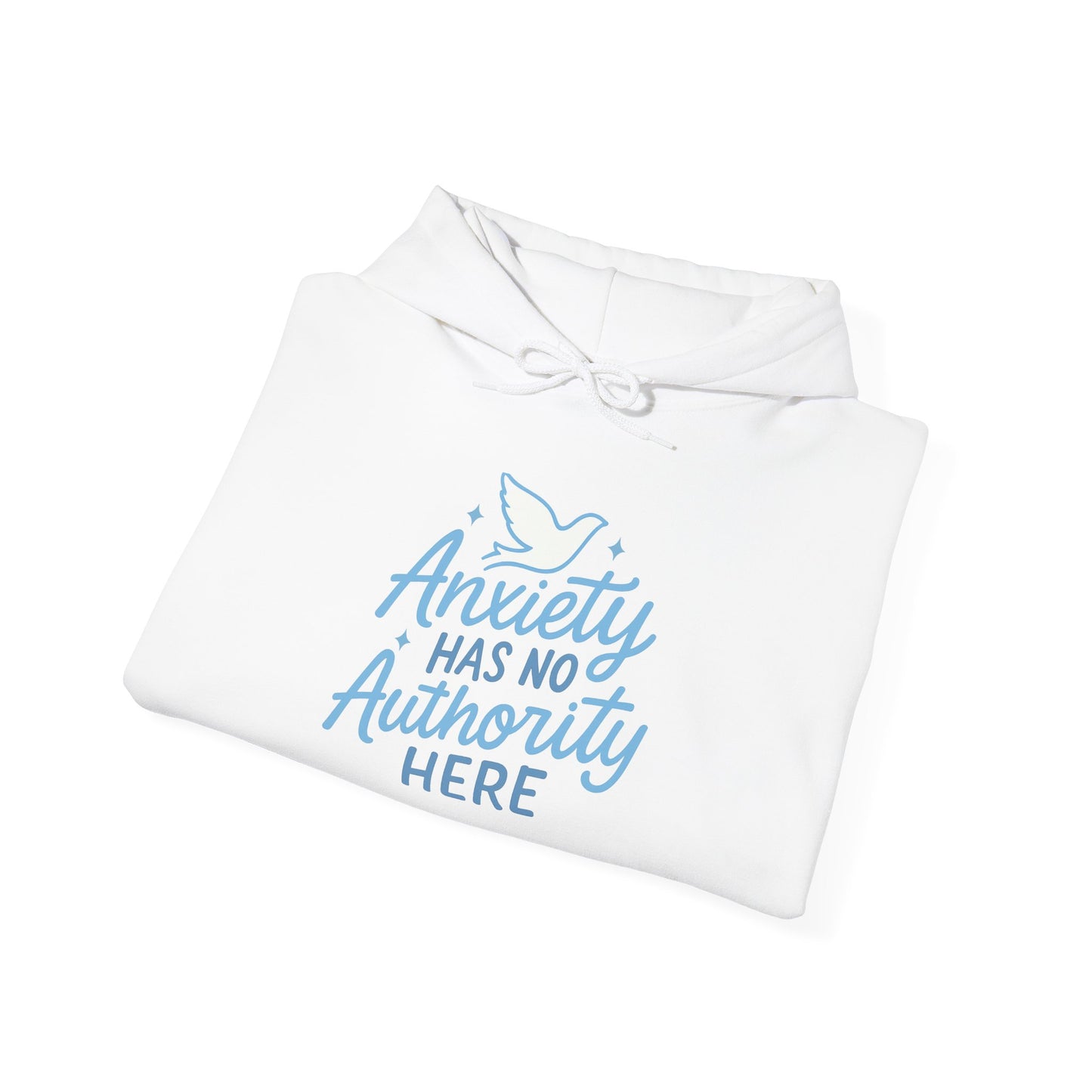 Anxiety Has No Authority Here – Christian Cozy sweatshirt for Peace & Strength