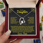 To My Daughter - I Will Protect You With All I Have - Forever Love  Necklace
