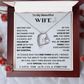 To my Beautiful Wife - Forever Love Necklace