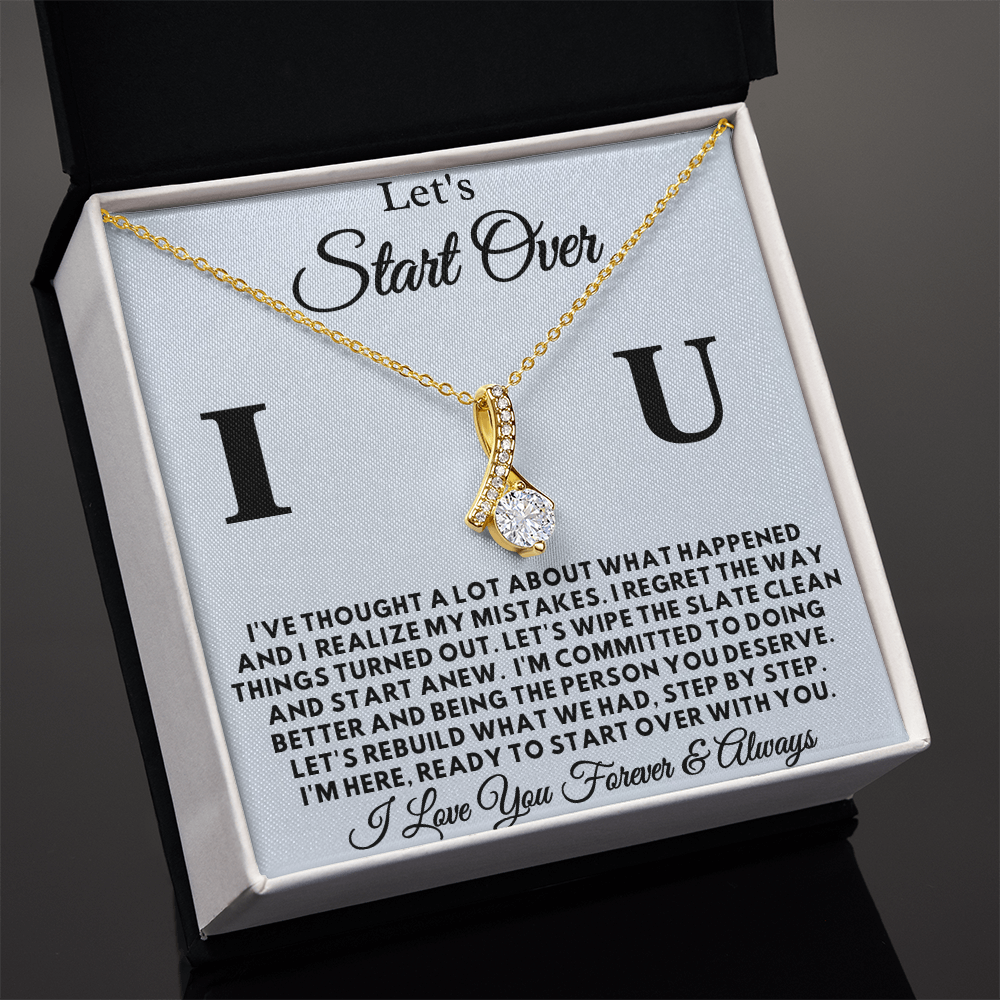 Let's Start Over - Apology Gift for Her -Alluring Beauty Necklace
