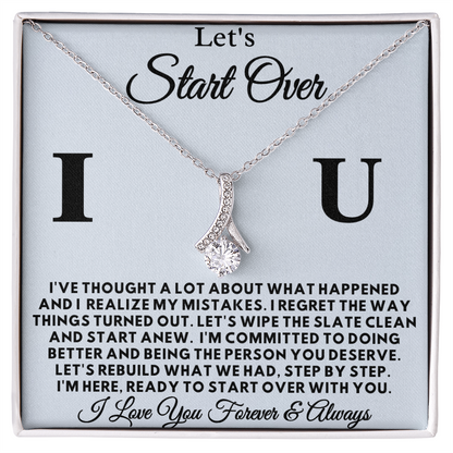 Let's Start Over - Apology Gift for Her -Alluring Beauty Necklace