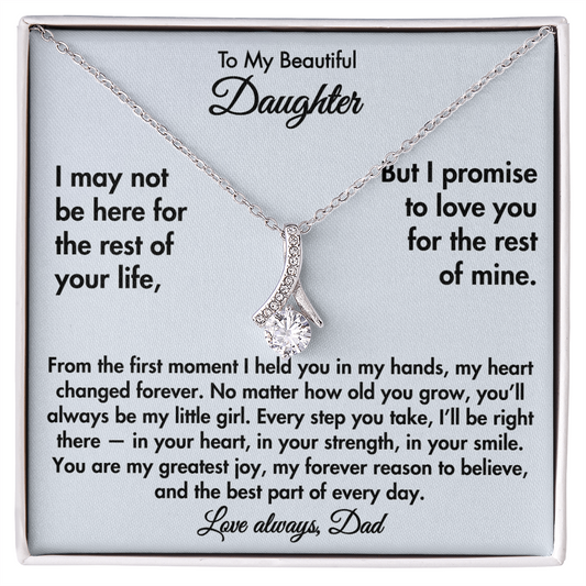 To My Beautiful Daughter – Alluring Beauty Necklace from Dad