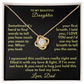 To my Beautiful Daughter - I love you Dad