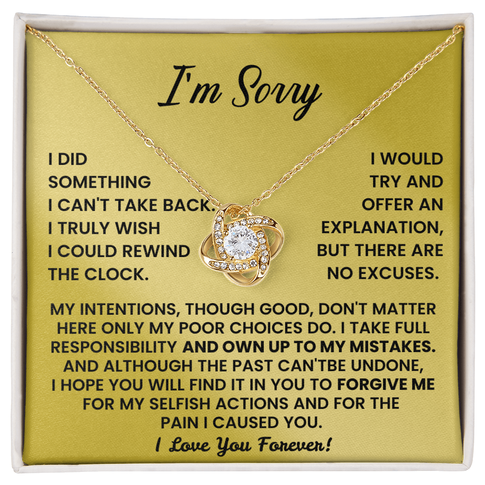 Forgive me - Apology Gift for her