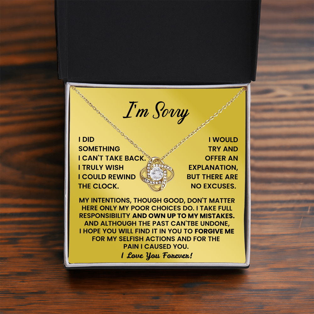 Forgive me - Apology Gift for her