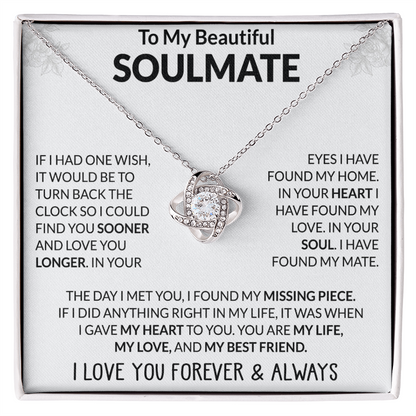 To my Beautiful Soulmate - You are My Life