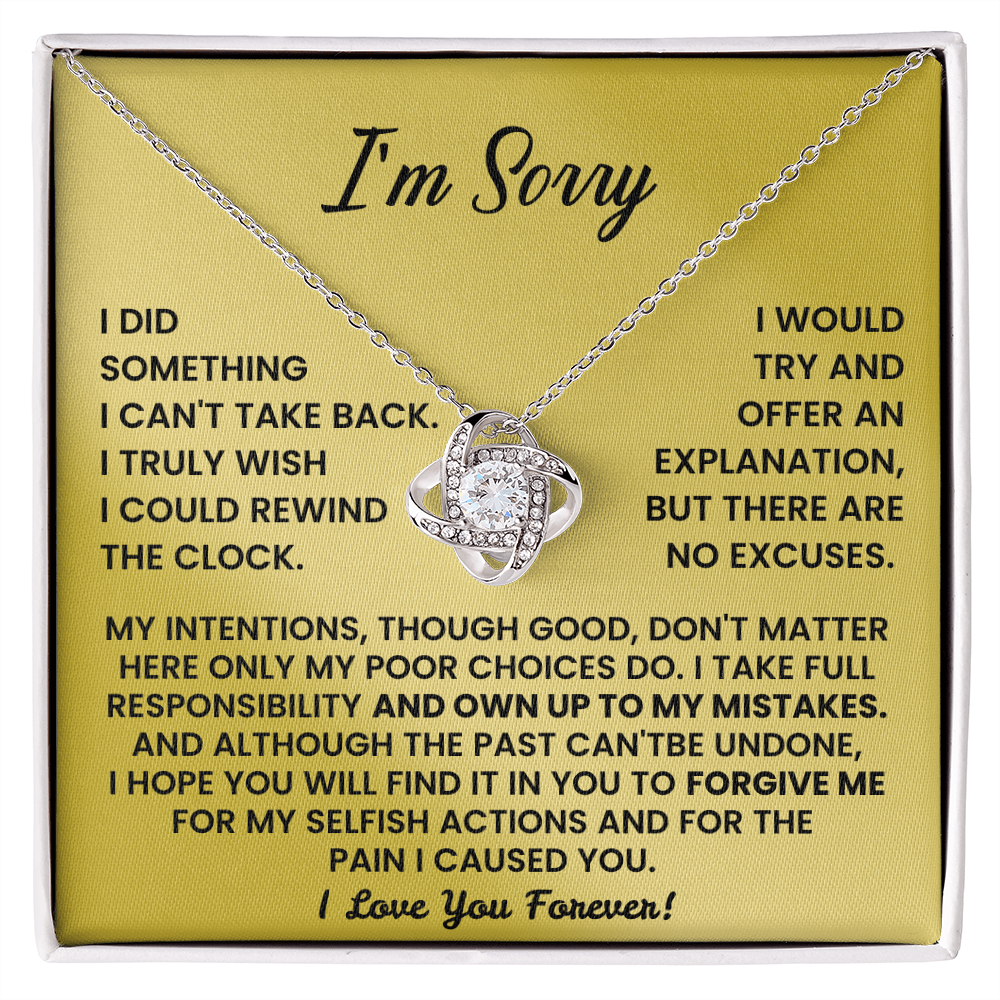 Forgive me - Apology Gift for her