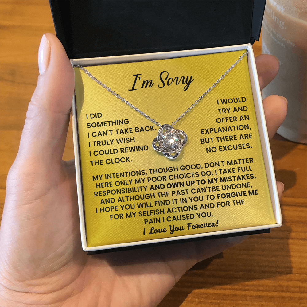 Forgive me - Apology Gift for her