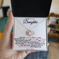 [Almost Sold Out] To my Precious Daughter  - Always with you - Love Knot Necklace