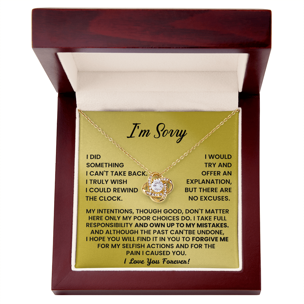 Forgive me - Apology Gift for her