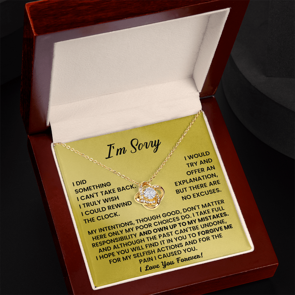 Forgive me - Apology Gift for her