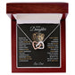 Always be my baby girl Interlocking Hearts Necklace