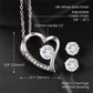 To my Girlfriend - I want to be your last Earring & Necklace Set