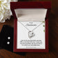 To my Girlfriend - I want to be your last Earring & Necklace Set