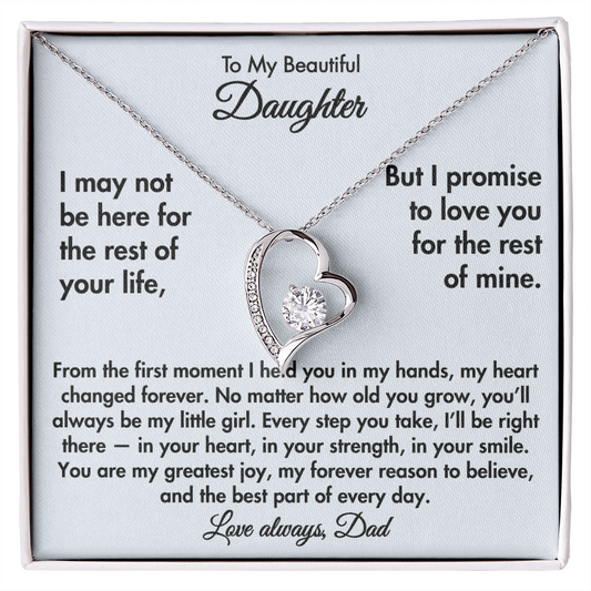 To My Beautiful Daughter – Forever Love Necklace from Dad