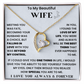 To my Beautiful Wife - Forever Love Necklace