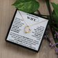 To my Beautiful Wife - Forever Love Necklace