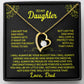 [Almost Sold Out] To My Daughter - I Will Protect You With All I Have - Forever Love Necklace